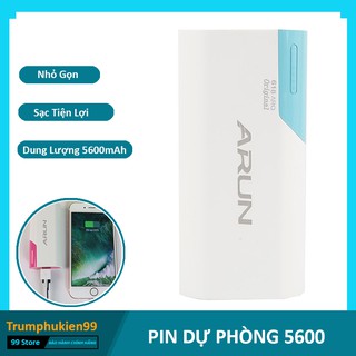 Pin sạc dự phòng Arun 5600 nhỏ gọn tiện lợi