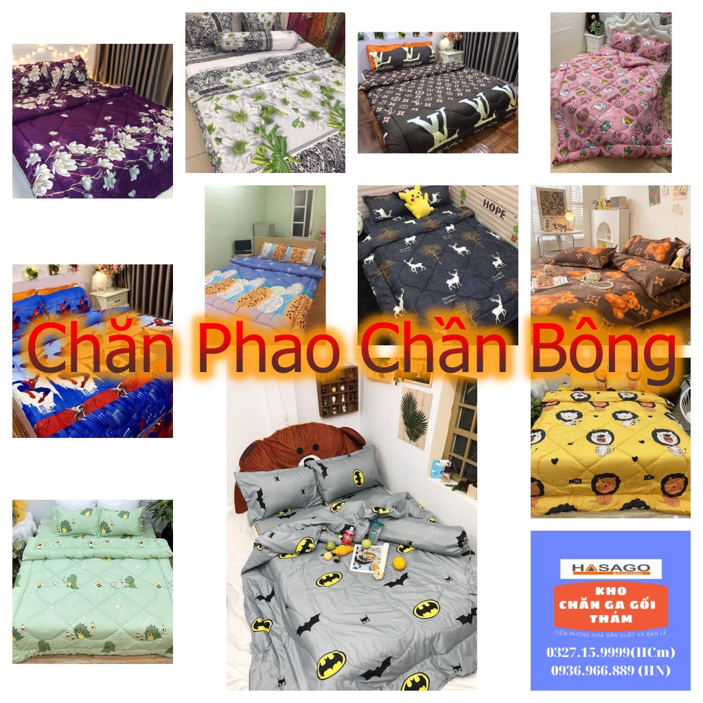 Chăn Bông Chăn Phao Trần Bông Siêu Nhẹ Dày Có Ruột Dùng Được Cho Mùa Đông ( Hút Chân không khi đóng gói)