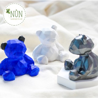 Khuôn Silicon Khối 3D Gấu Teddy