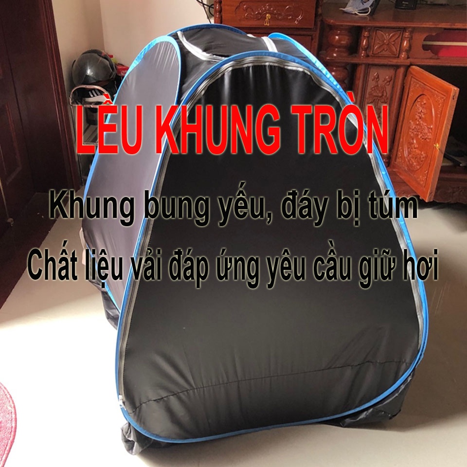 Lều xông hơi tự bung CHUI ĐẦU cao cấp Siêu bền, chống thấm 100% Offix