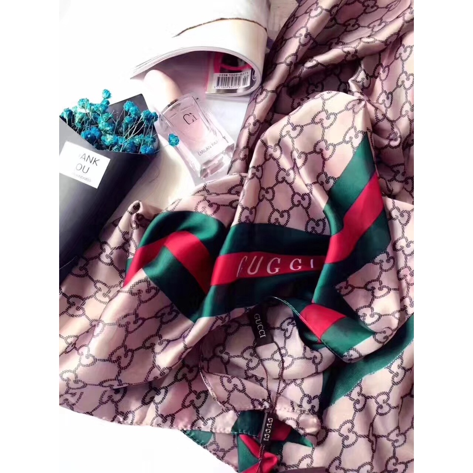 Khăn Choàng Lụa Dáng Dài Chống Nắng In Họa Tiết Thời Trang Chất Lượng Cao Cho Nữ