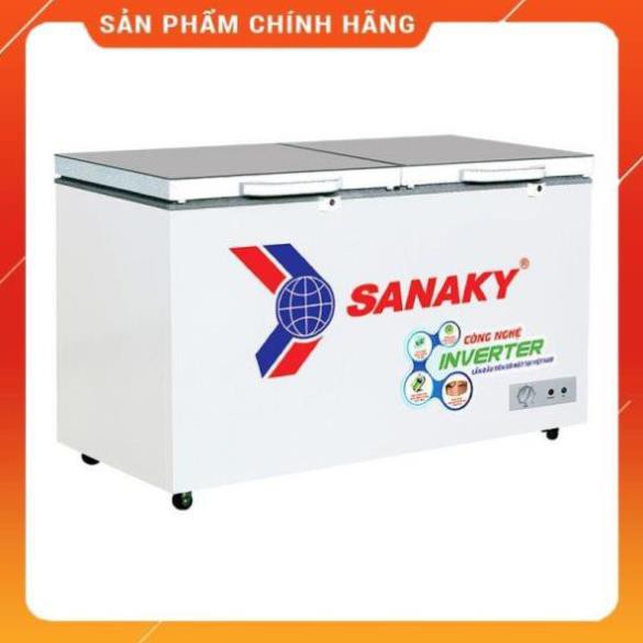 [ FREE SHIP KHU VỰC HÀ NỘI ] Tủ đông Sanaky Inverter VH-VH-4099A4K mặt kính cường lực  - Bmart247 24/7