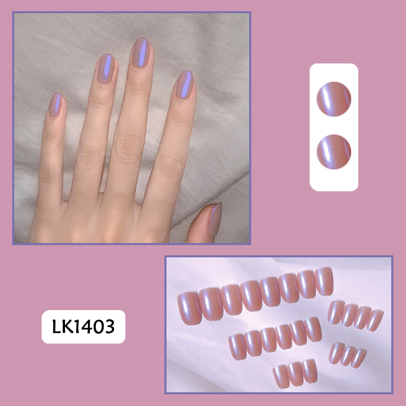 [New arrivals]KOIN Set 24 Đèn phương bắc Móng Tay Giả móng tay giả kèm keo nail