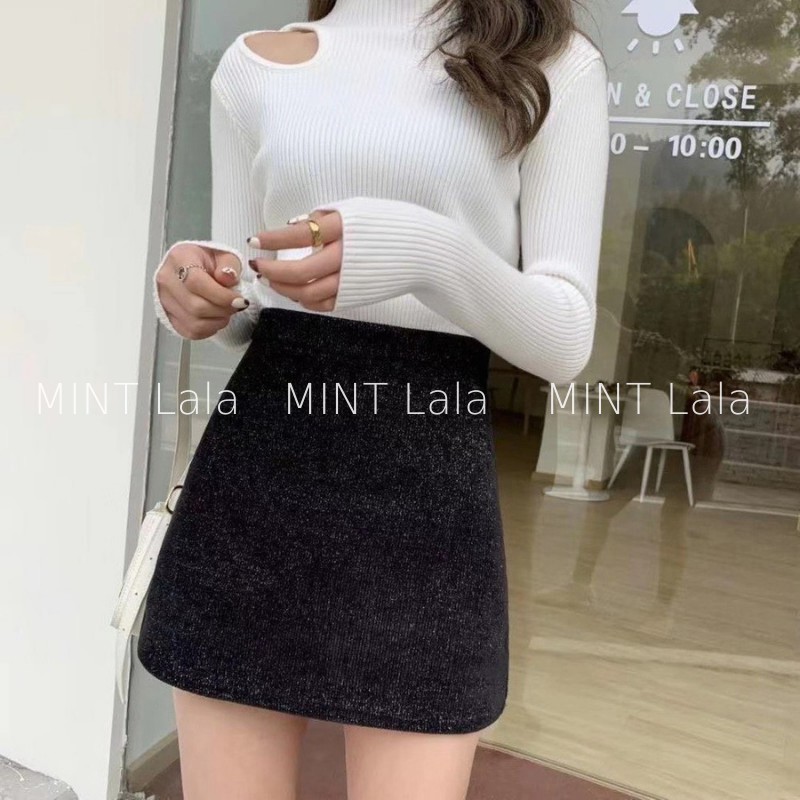 Chân Váy A Chất Nhung Tăm Ánh Kim Nhẹ - Hàng QC | BigBuy360 - bigbuy360.vn