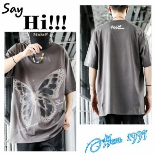 ÁO THUN NAM COTTON HỌA TIẾT BƯỚM LỚN