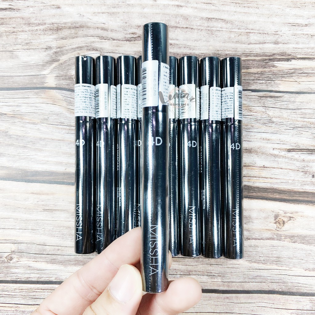 Mascara Missha 4D Làm Dày Mi Và Cong Mi Mẫu Mới - Chuốt Mi Missha 4D Không Lem