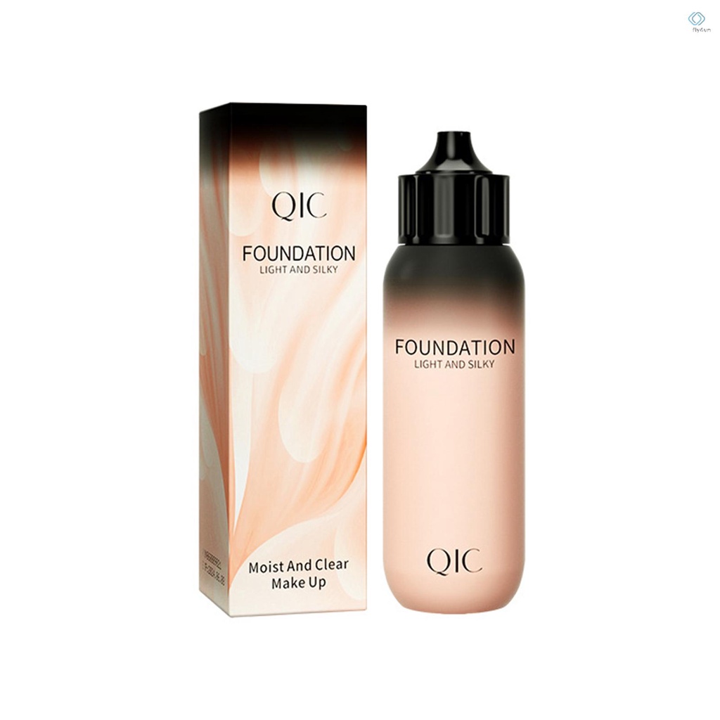 Kem nền che khuyết điểm dạng lỏng dưỡng ẩm kiểm soát dầu làm sáng tông màu da QIC 30ml
