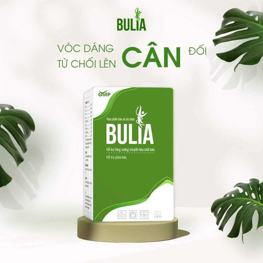 Viên Uống Giảm Cân Giảm Mỡ Bụng Mỡ Đùi BULIA An Toàn Hiệu Quả