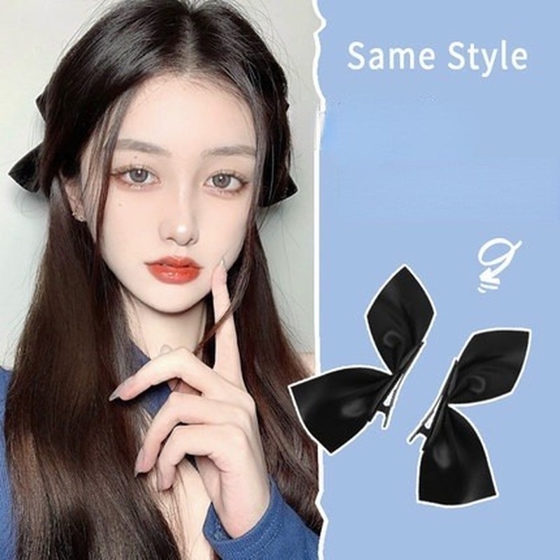 Set 2 Kẹp Tóc Nơ Dễ Thương Thời Trang Hàn Quốc Cho Nữ