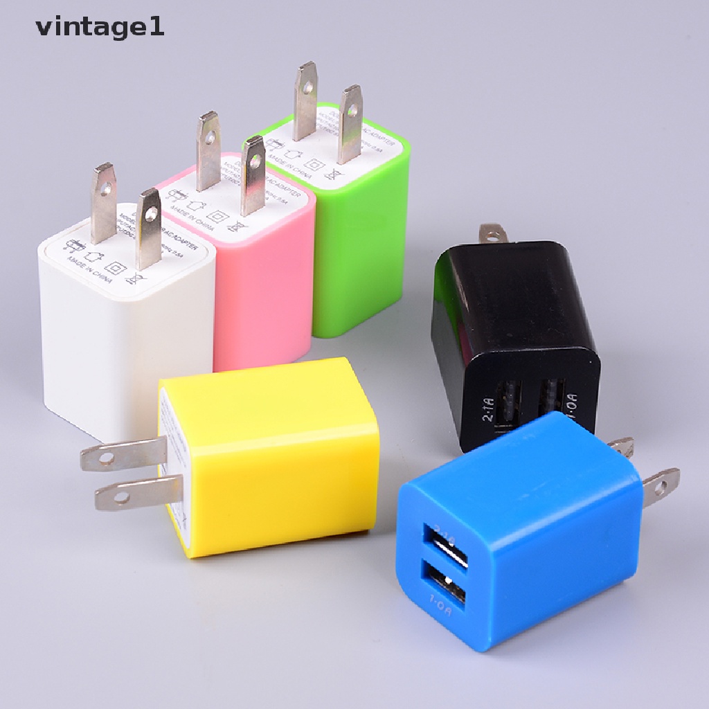 Củ Sạc US plug 2 Cổng USB Cho Điện Thoại Thông Minh