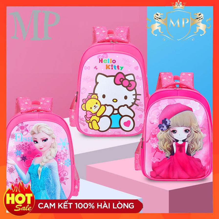 [ Xả Kho - Size 40] Balo học sinh tiểu học , cặp xách trẻ em cấp 1 cho bé gái bé trai , ba lô chống nước - chống nóng