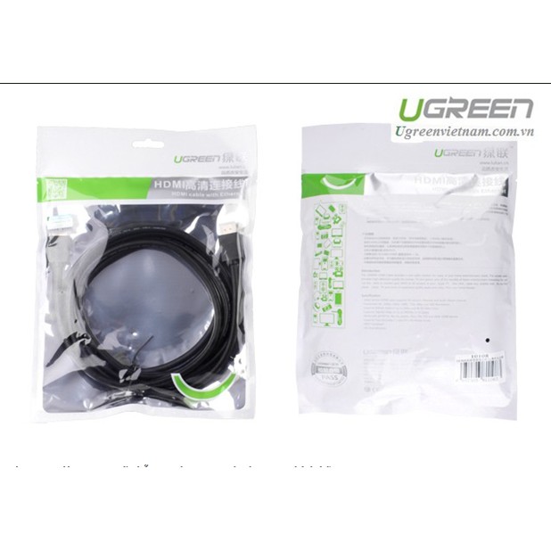 Cáp HDMI 1M - 5M hỗ trợ Ethernet + 4k 2k HDMI Cao Cấp Ugreen HD104 - Hàng Chính Hãng