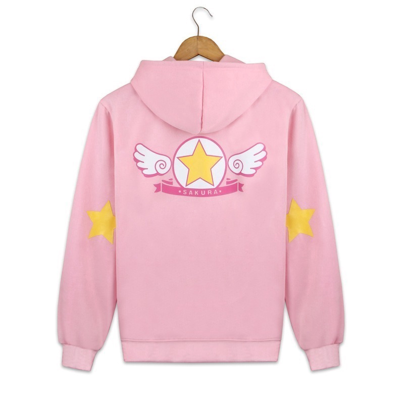 Áo Khoác Có Nón Hóa Trang Sakura Thủ Lĩnh Thẻ Bài Sakura