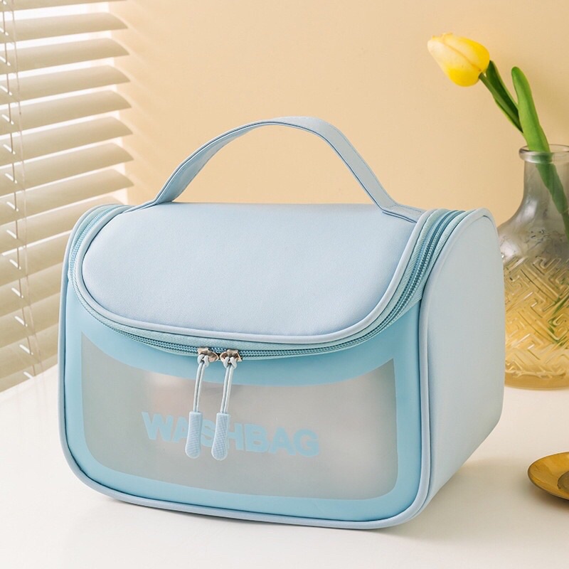 Túi xách nữ cầm tay đựng đồ mỹ phẩm đa năng COSMETIC BAG nhiều ngăn nhựa PVC chống thấm nước