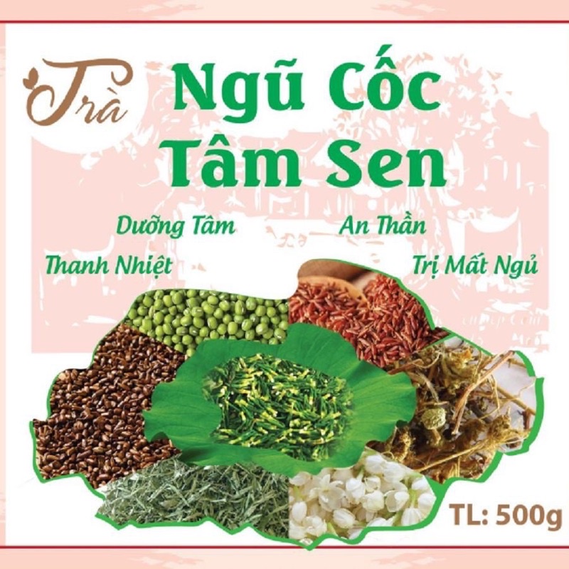 Trà Ngũ Cốc Tâm Sen ( Loại đặc biệt- Nguyên liệu mới thơm)