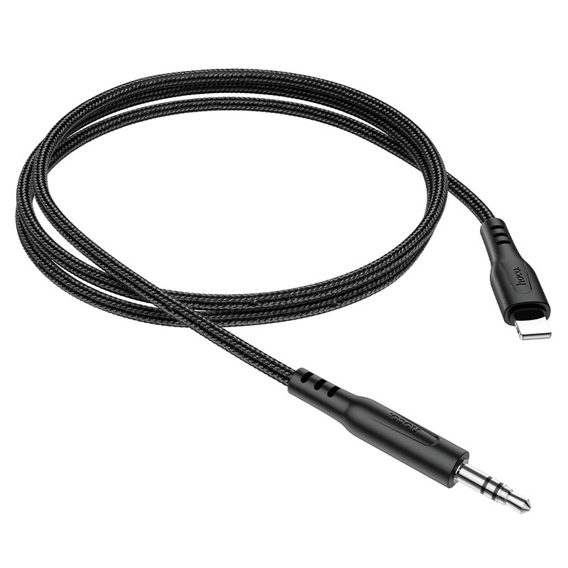 Dây cáp âm thanh Hoco UPA18 jack 3.5mm to Lightning, kết nối loa, tai nghe chụp với điện thoại dài 1M - CHÍNH HÃNG