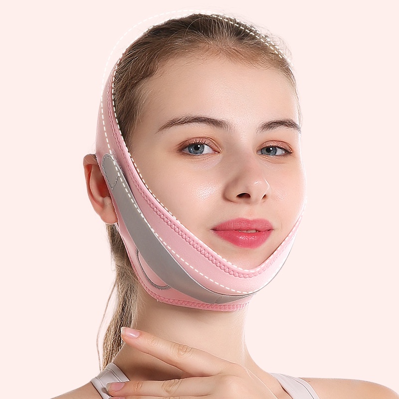 Đai đeo mát xa mặt Junlaikang làm thon gọn nâng khuôn mặt chống nếp nhăn giảm cằm chẻ