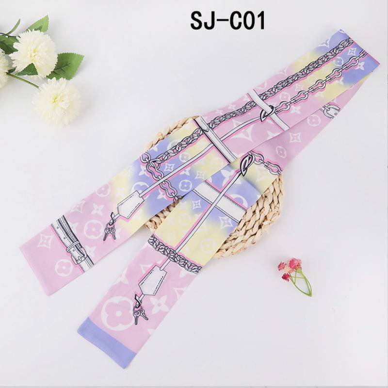 Khăn Quàng Cổ / Túi Xách / Cà Vạt Lụa Dài 24H Trang Trí Đa Ứng Dụng