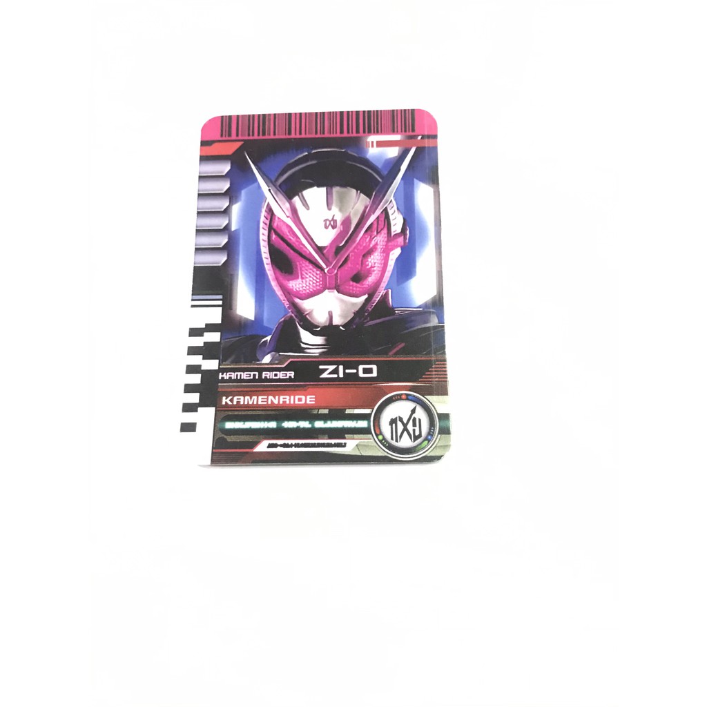 Thẻ bài sưu tầm card in kamen rider Decade đọc được 2 mặt trong Driver Kamen Rider Zi-O