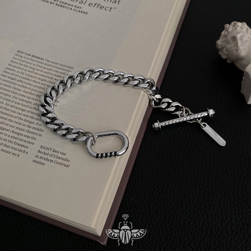 Vòng cổ Thép Titan Dày Phong Cách Hip Hop Âu Mỹ Thời Trang Cho Nam Và Nữ