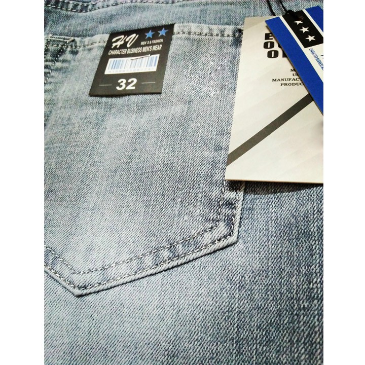 Quần Bò Nam Bạc Dáng Vừa Ống Côn Phong Cách | BigBuy360 - bigbuy360.vn