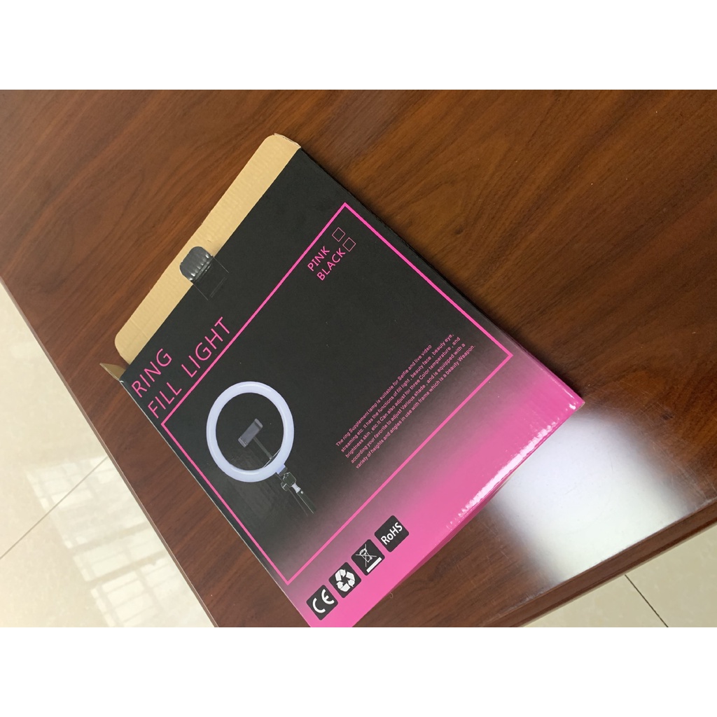 Đèn LiveStream Bán Hàng 26cm, Thiết Kế Tùy Chỉnh 3 Chế Độ Sáng, Dùng Để LiveStream, Chụp Ảnh Sản Phẩm