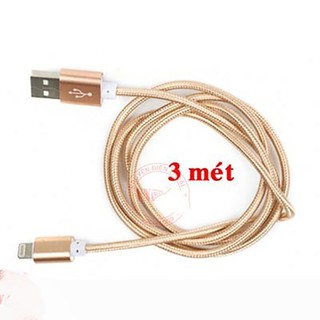 Cáp sạc dây DÙ DÀI 3m cổng Lightning  iPhone tiện dụng