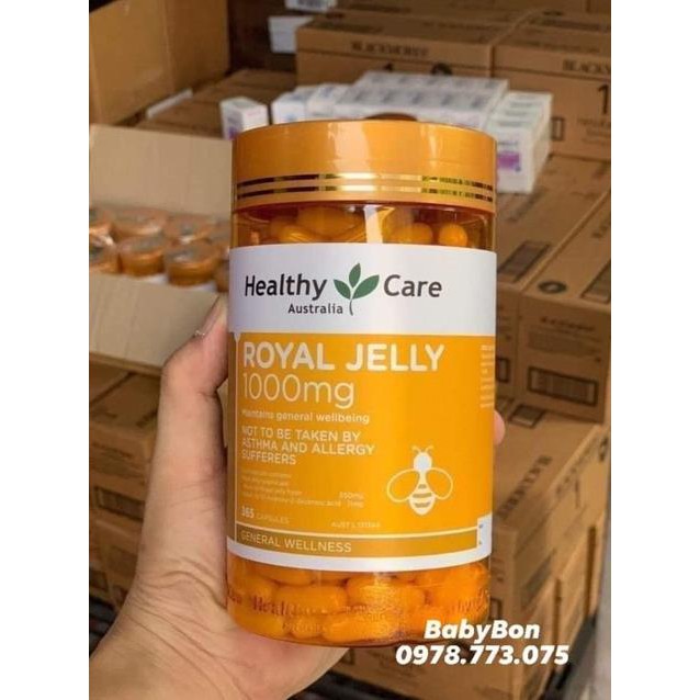 Sữa ong chúa Healthy Care Royal Jelly 1000mg Úc | BigBuy360 - bigbuy360.vn