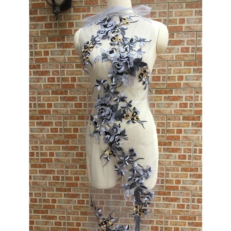 Miếng Vá Trang Trí Quần Áo Hình Hoa Lớn DIY