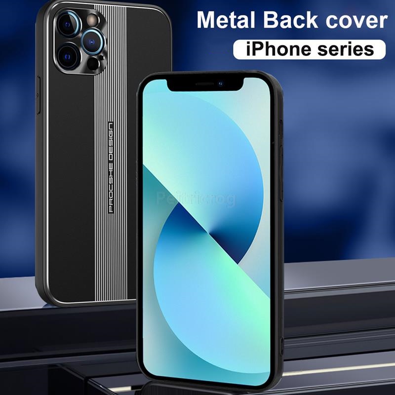 Ốp Điện Thoại Khung Kim Loại Từ Tính Bảo Vệ Camera Chống Sốc Cho iPhone 11 13 12 Pro Max XS Max XR X 7 8 Plus