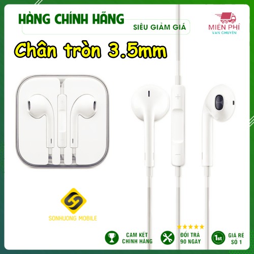 [Giá rẻ] Tai nghe iphone chính hãng thích hợp iphone 5/5s/6/6p/6s/6sp Âm thanh hay, Bass ấm bảo hành đổi mới