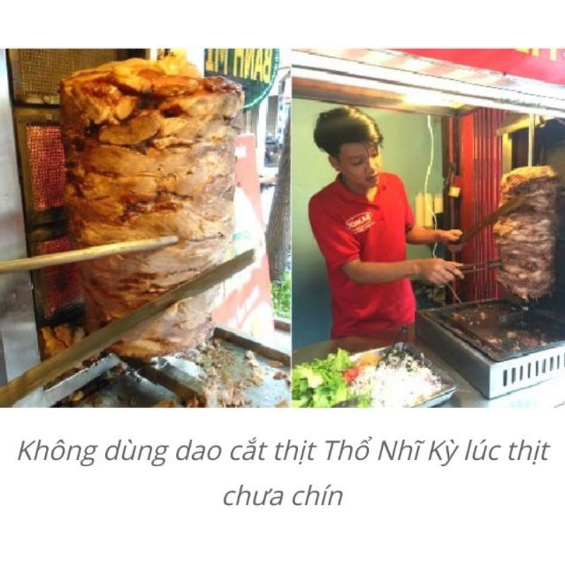 Dao thái thịt bánh mì Doner Kebab chuyên dụng
