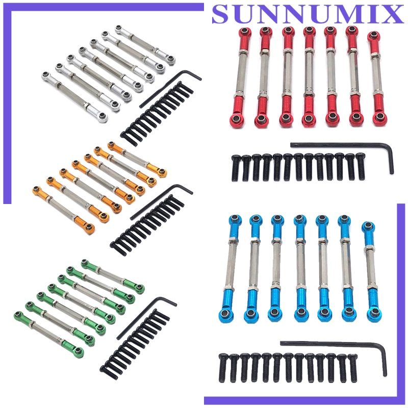 Set 7 Thanh Nối Bằng Nhôm Chuyên Dụng Cho WLtoys 104001 Xe Địa Hình Điều Khiển Từ Xa 1 / 10 Kèm Phụ Kiện