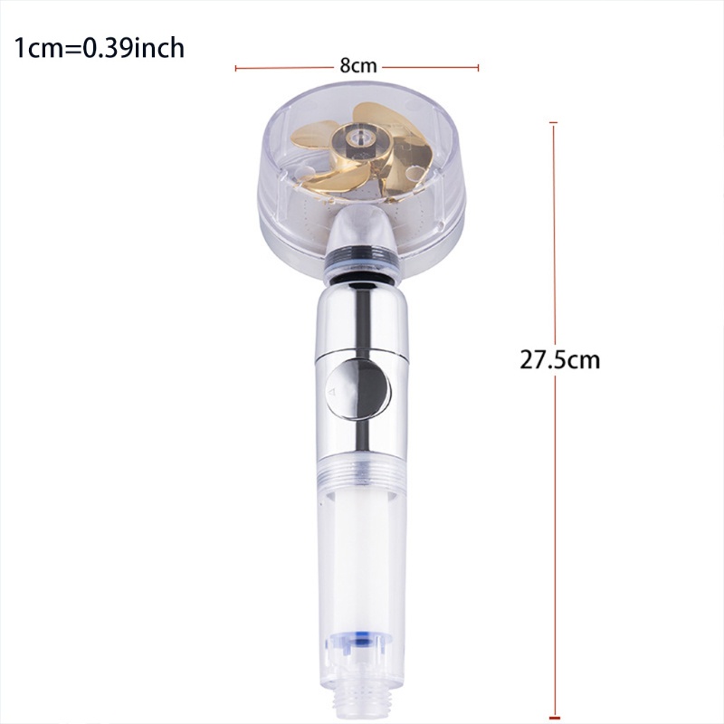 Vòi Hoa Sen Áp Suất Cao Trong Suốt Có Công Tắc Bật / Tắt