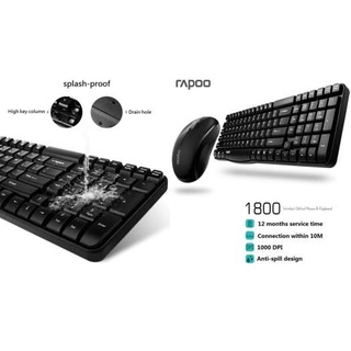 Combo bàn phím Rapoo X1800S
