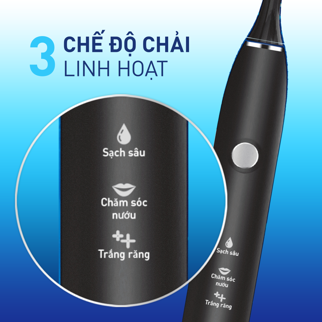 Bàn chải điện p s s100 pro - công nghệ sóng âm, chải sạch mảng bám tới 10x - ảnh sản phẩm 5