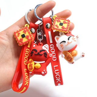 Móc khóa Mèo Thần Tài dễ thương
