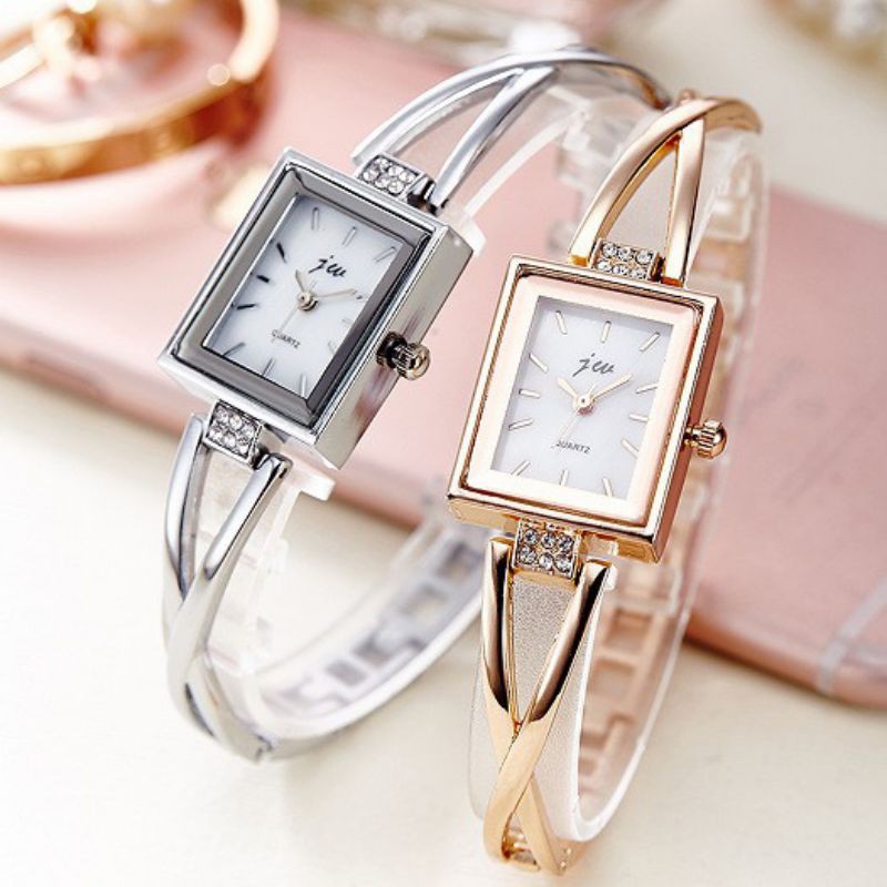 Đồng Hồ Nữ JW Dạng Lắc Tay Mặt Vuông Thời Trang Dành Cho Nữ
