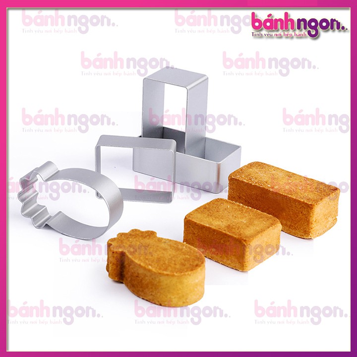 Khuôn Cut Cookie Bánh Dứa Đài Loan Hình trái dứa/Hình hoa/Hình chữ nhật/Hình Oval/Hình Giọt Nước/Hình Tim