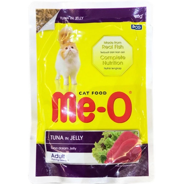 Pate cho mèo lớn, pate cho mèo con MeO 80g vị cá ngừ, cá thu, thịt gà!
