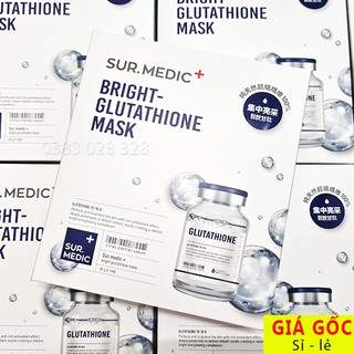 Hộp 10 miếng Mặt nạ Sur medic Bright Glutathione Mask - Siêu Dưỡng Trắng