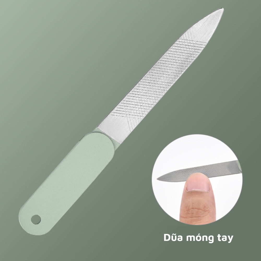 Bộ bấm móng tay 16 món dụng cụ làm đẹp cắt móng làm nail nặn mụn cao cấp