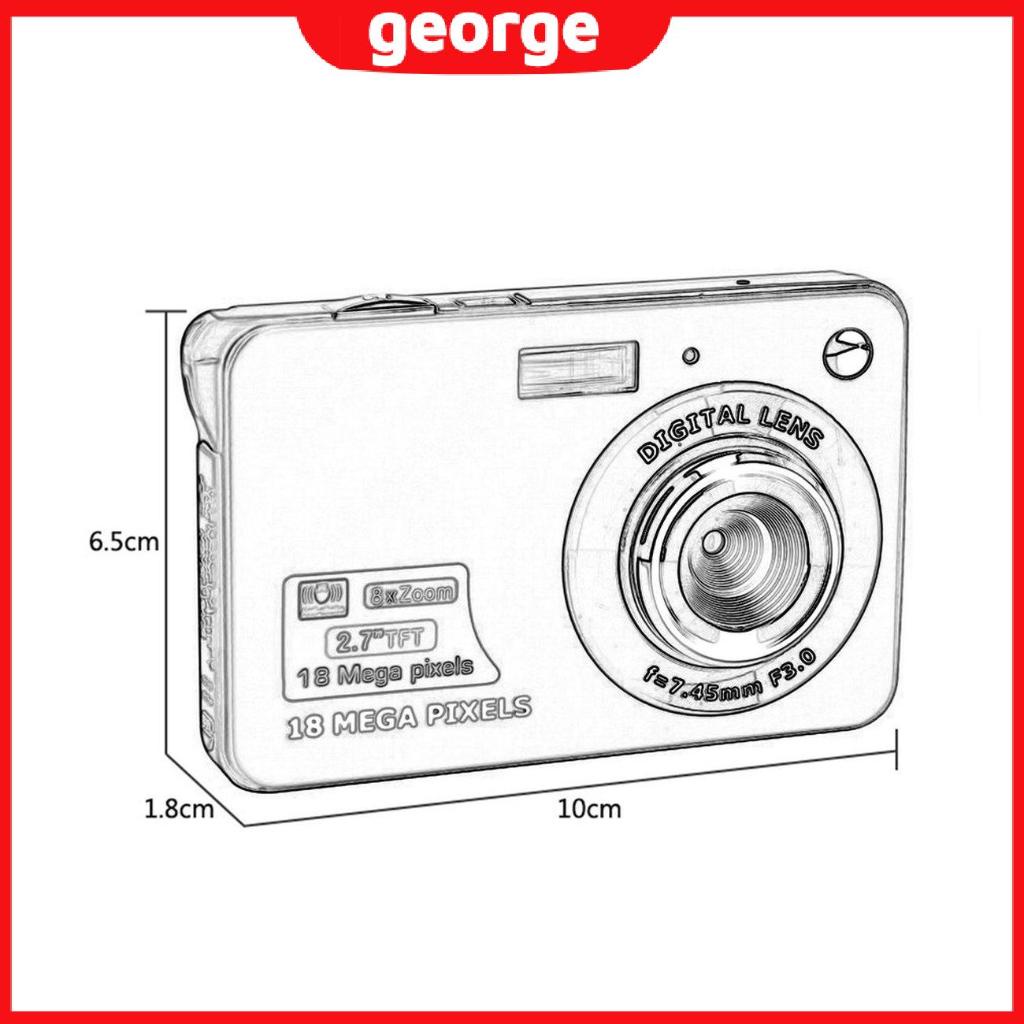 Camera Kỹ Thuật Số Chống Rung 2.7 Inch TFT LCD 18MP 720P 8x | BigBuy360 - bigbuy360.vn