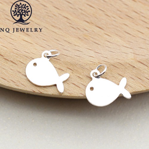 Charm bạc hình con cá treo - Charm bạc treo hình con cá