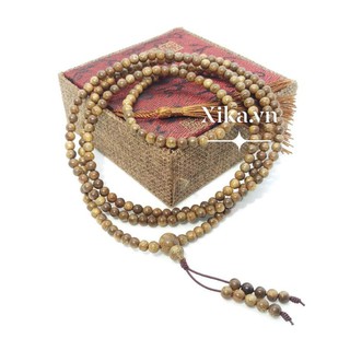 Vòng tay chuỗi Trầm Hương 216 hạt 4 ly tự nhiên