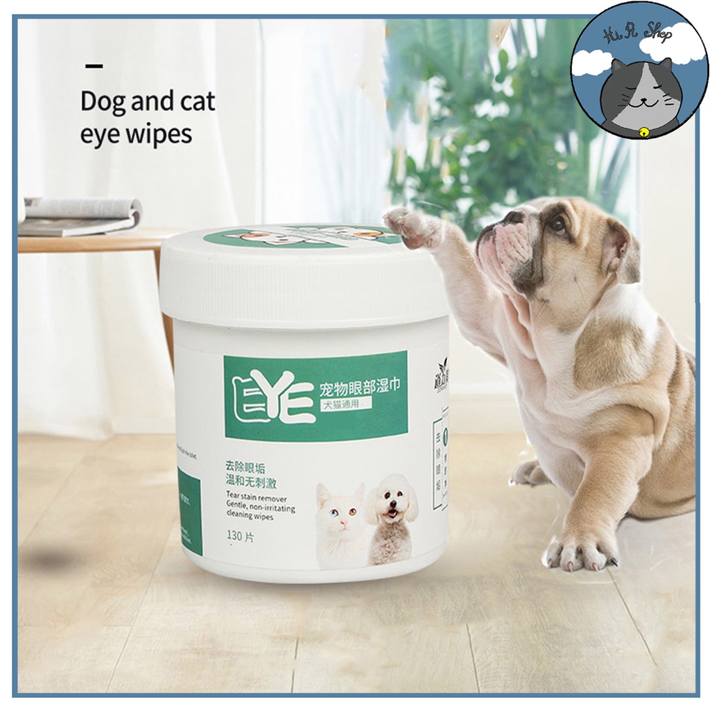 Set 200 Khăn Bông Vệ Sinh Mắt Và Tai Cho Chó Mèo Hộp 200 Cái Dành Cho Thú Cưng