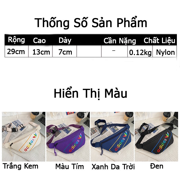 Túi Đeo Chéo Nữ Thời Trang Phong Cách Đeo Vai Chất Liệu Vải Canvas Nylon Chống Nước