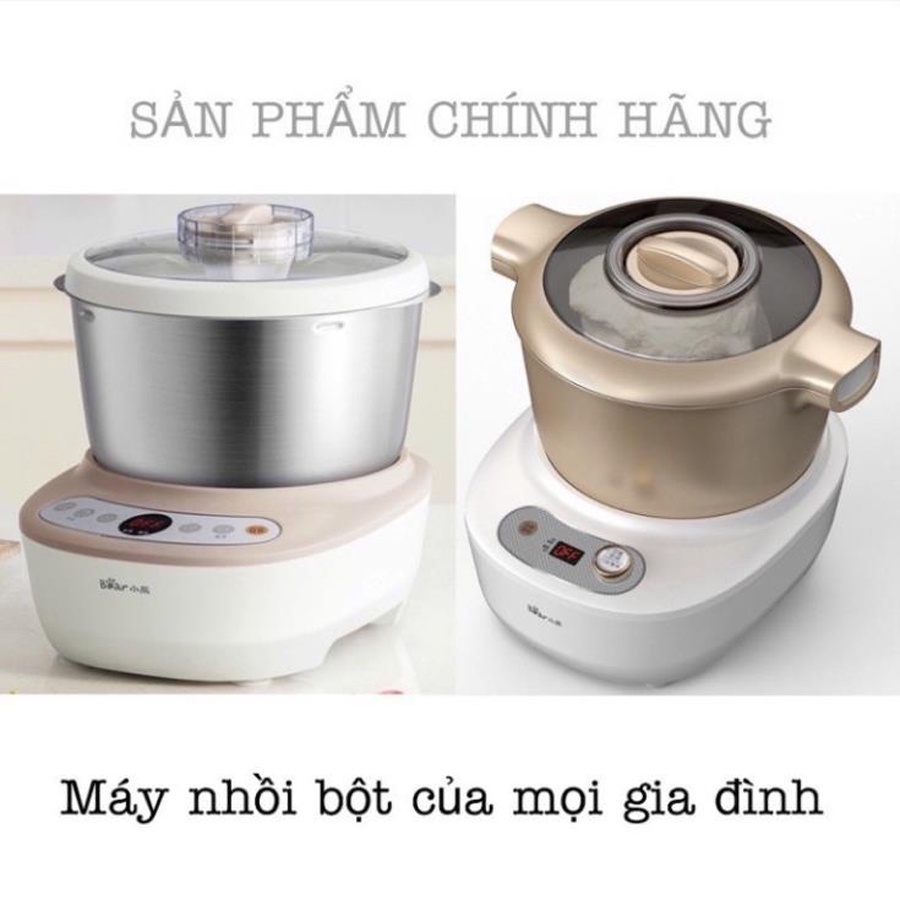 Máy nhồi trộn bột Bear âu trộn 3.5L, 5L chống dính, nhồi bột ủ bột tự động, HomeMart – Hàng chính hãng BH 18 tháng