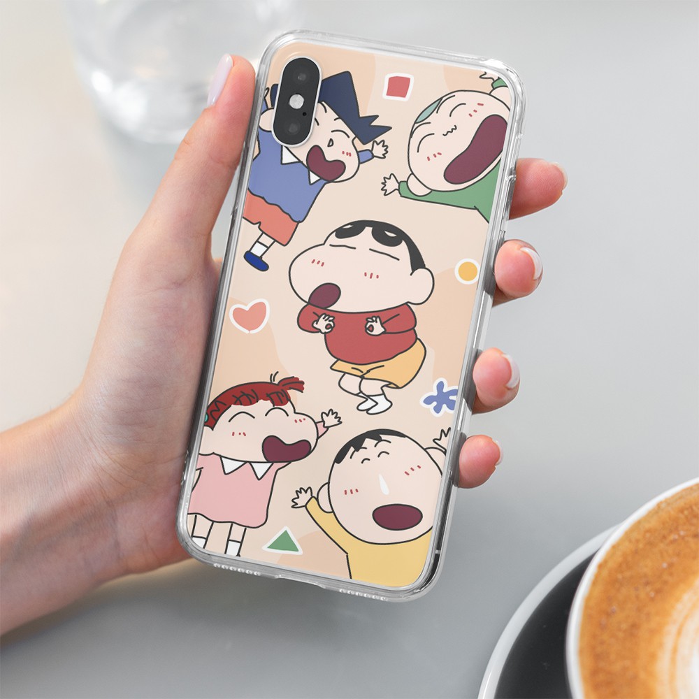 Ốp điện thoại mềm in hình shin cho Samsung Galaxy A80 A90 A71 A70 A60 A51 A50 A40 A30 A20 S A30S M40 S M30 M20 M10