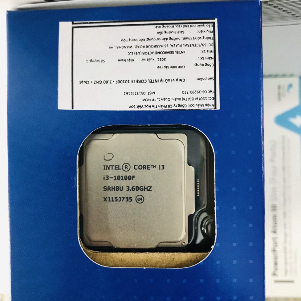 CPU Intel i3-10100F 6MB 3.6GHz LGA 1200 -Hàng chính hãng Full Box | BigBuy360 - bigbuy360.vn